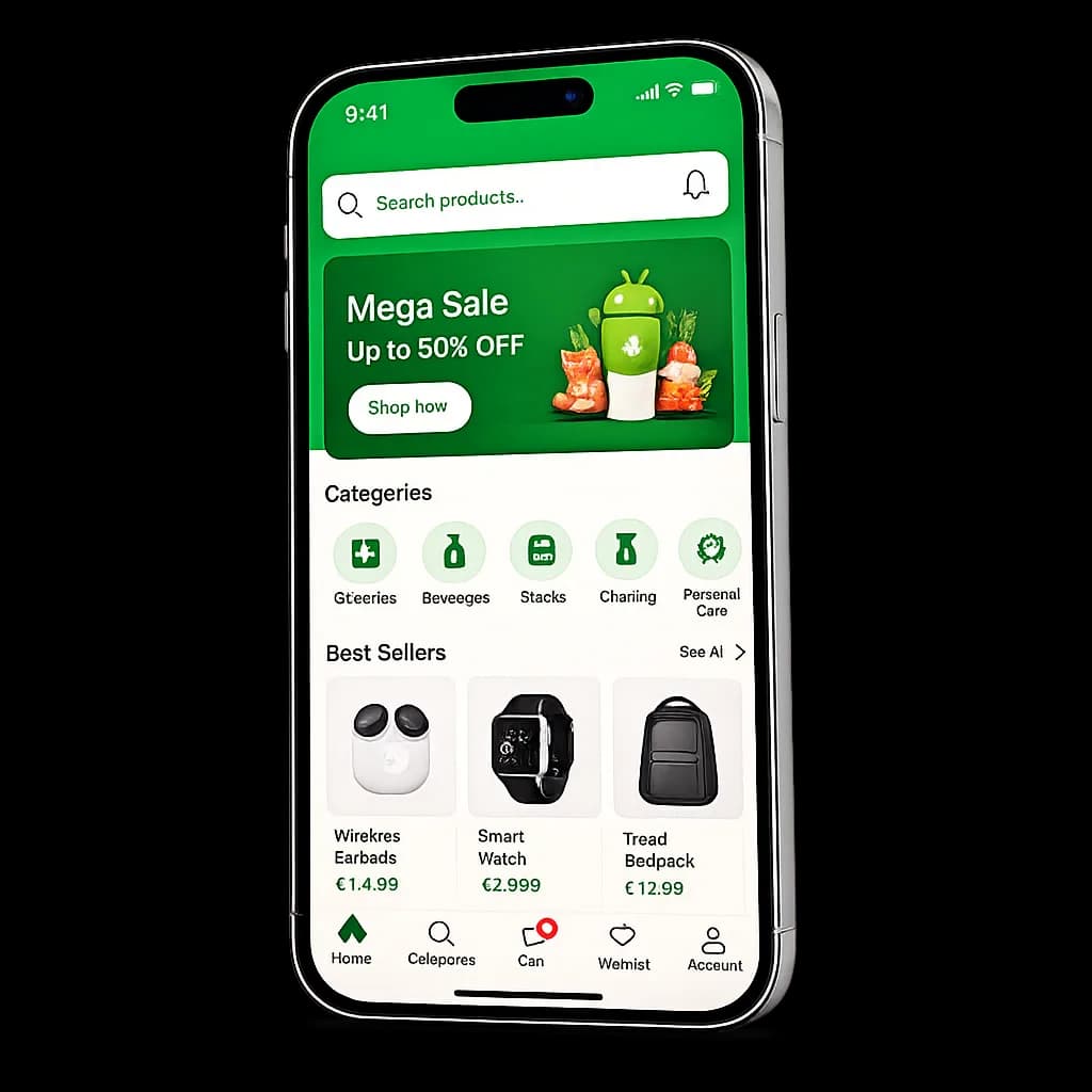 Android App Showcase — Shopping App