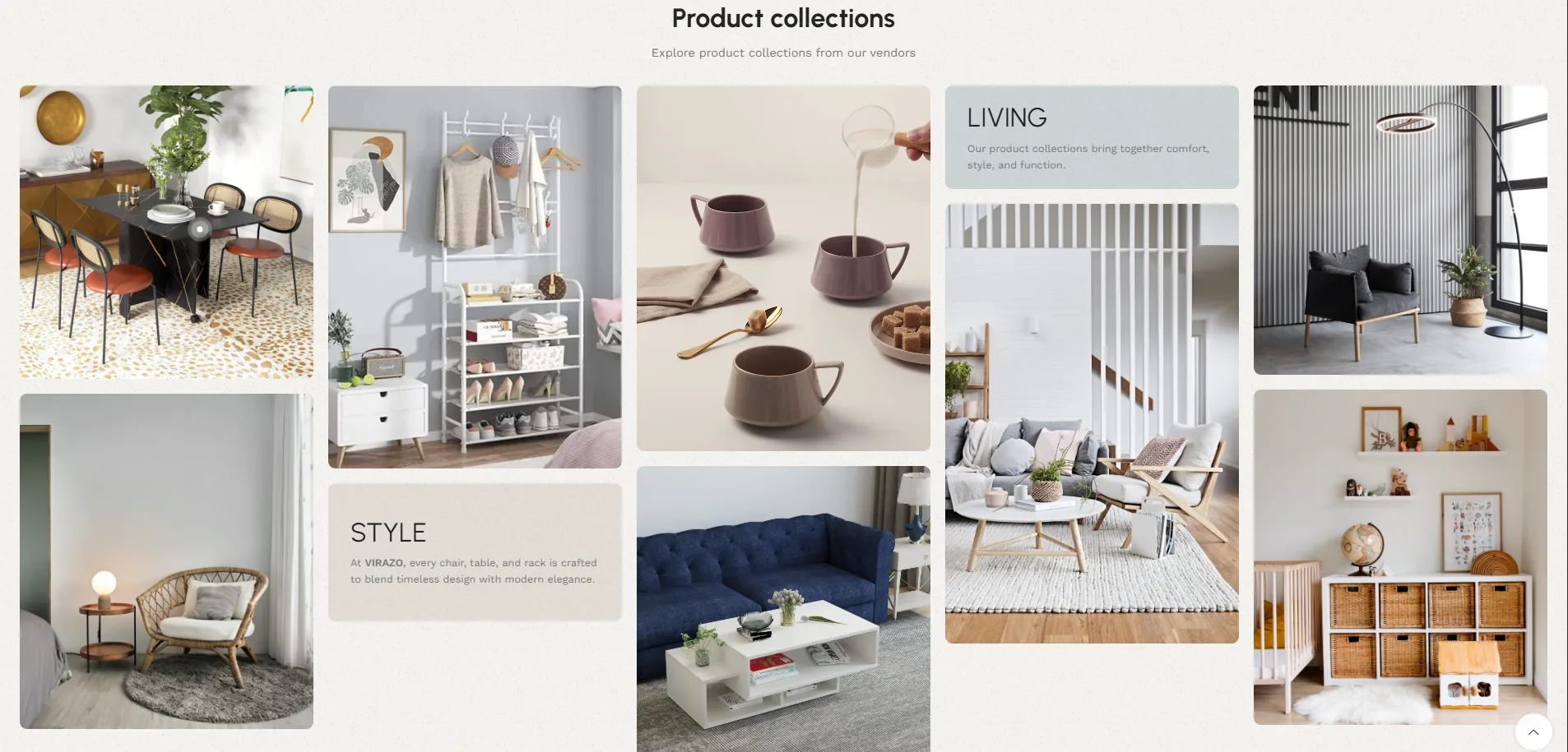 Virazo Furniture interface 2